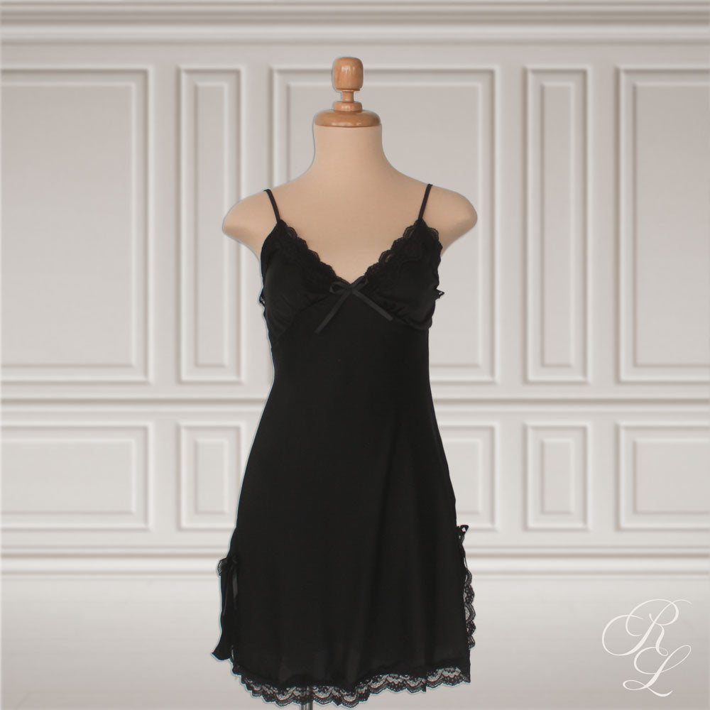 Pijama Satinada Mia - Negro