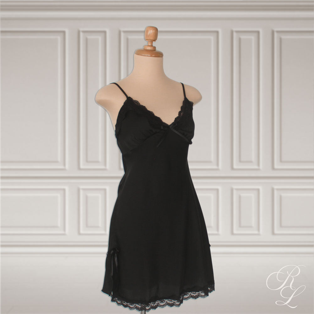 Pijama Satinada Mia - Negro