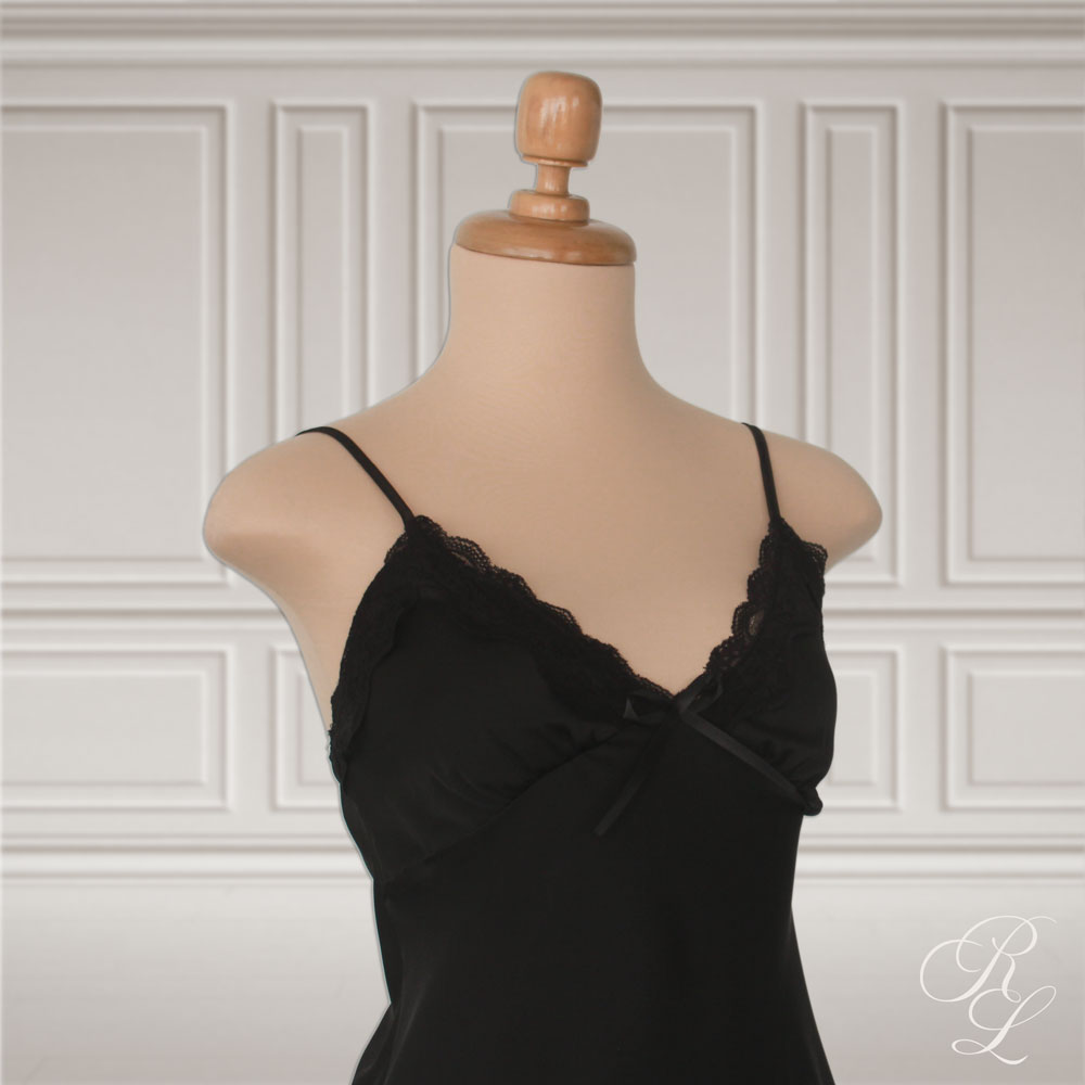 Pijama Satinada Mia - Negro