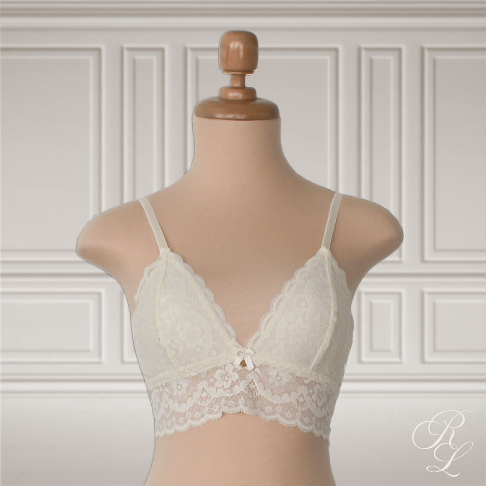 Bralette de Encaje - Perla