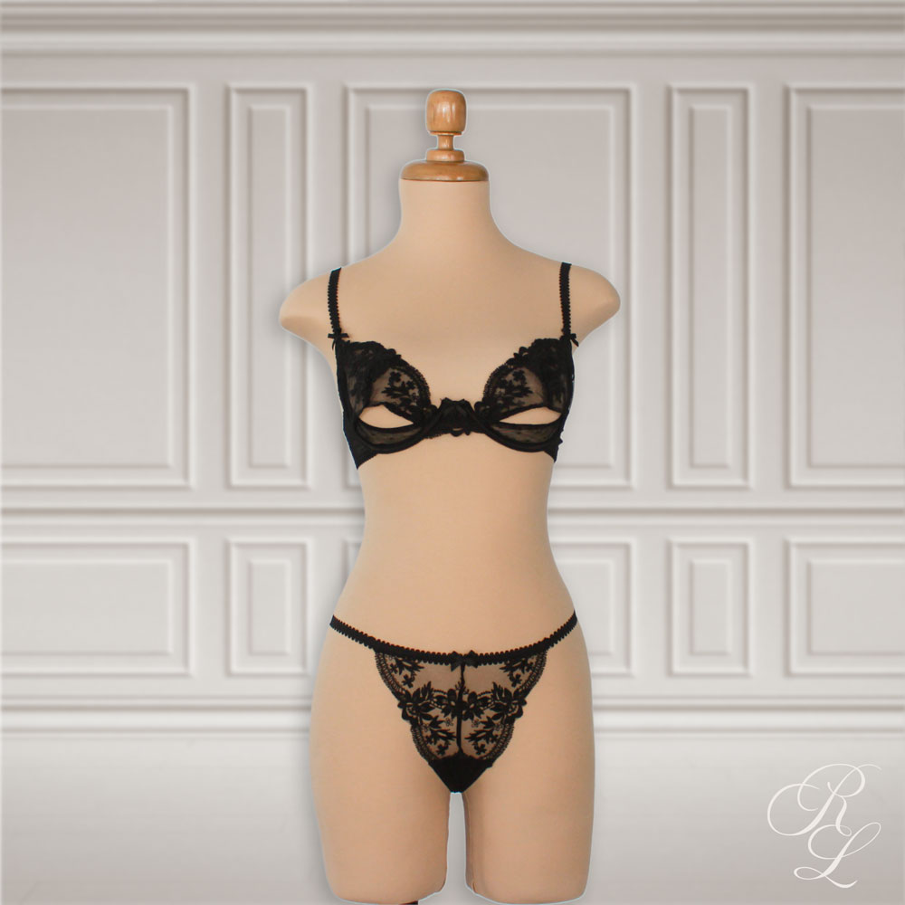 Set de Lencería Jazmin - Negro