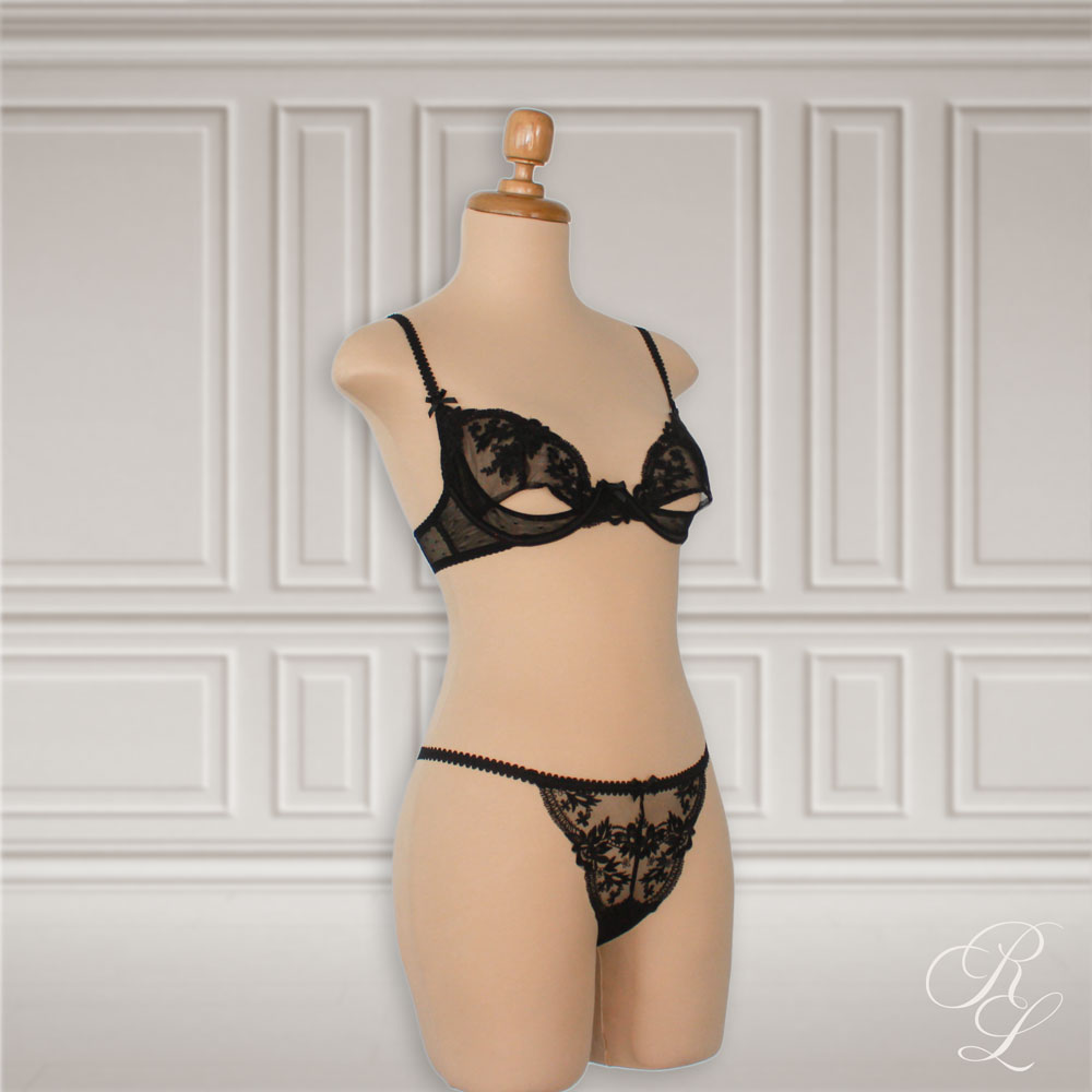 Set de Lencería Jazmin - Negro