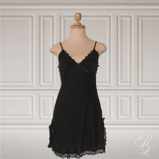 Pijama Satinada Mia - Negro