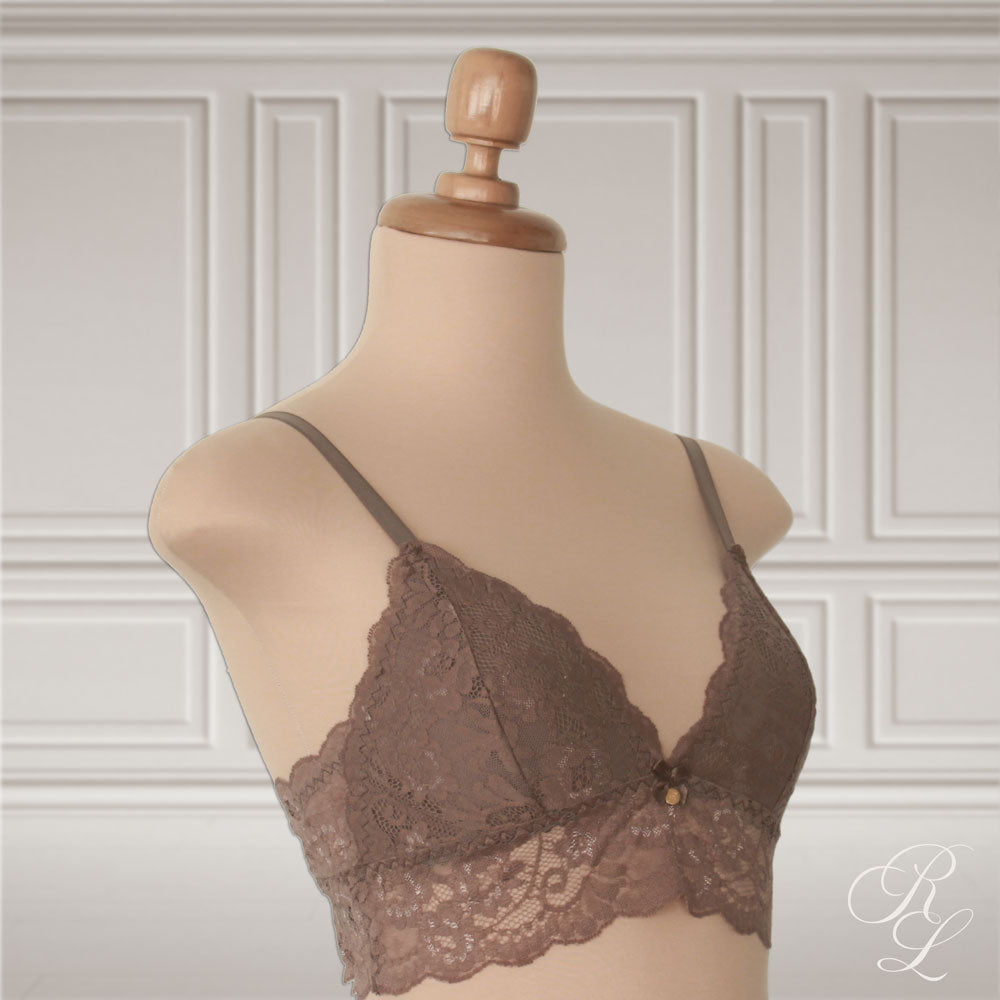 Bralette de Encaje - Arena