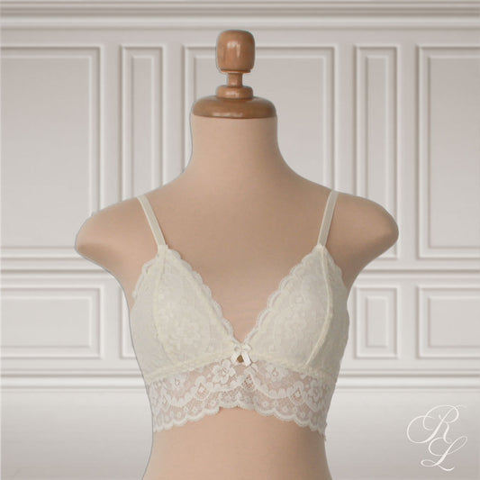 Bralette de Encaje - Perla