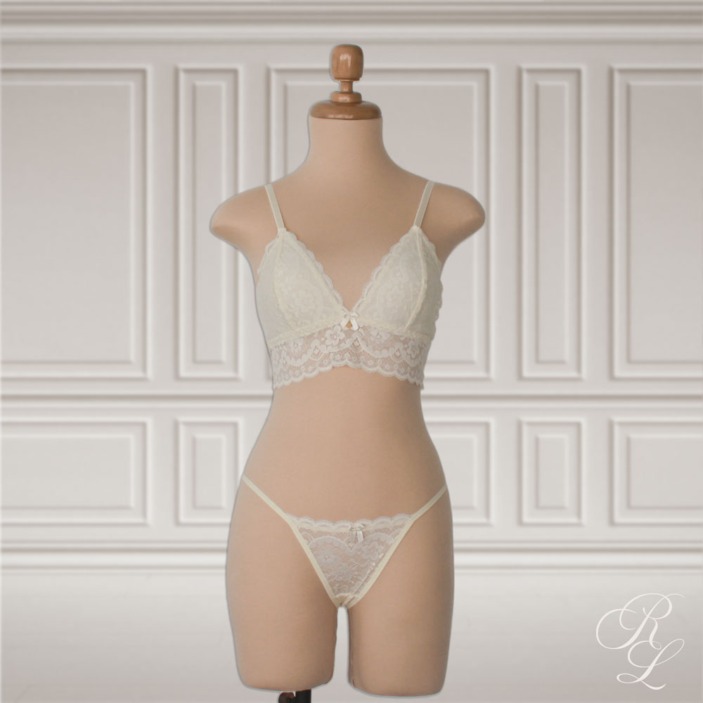 Set Bralette & Hilo - Perla