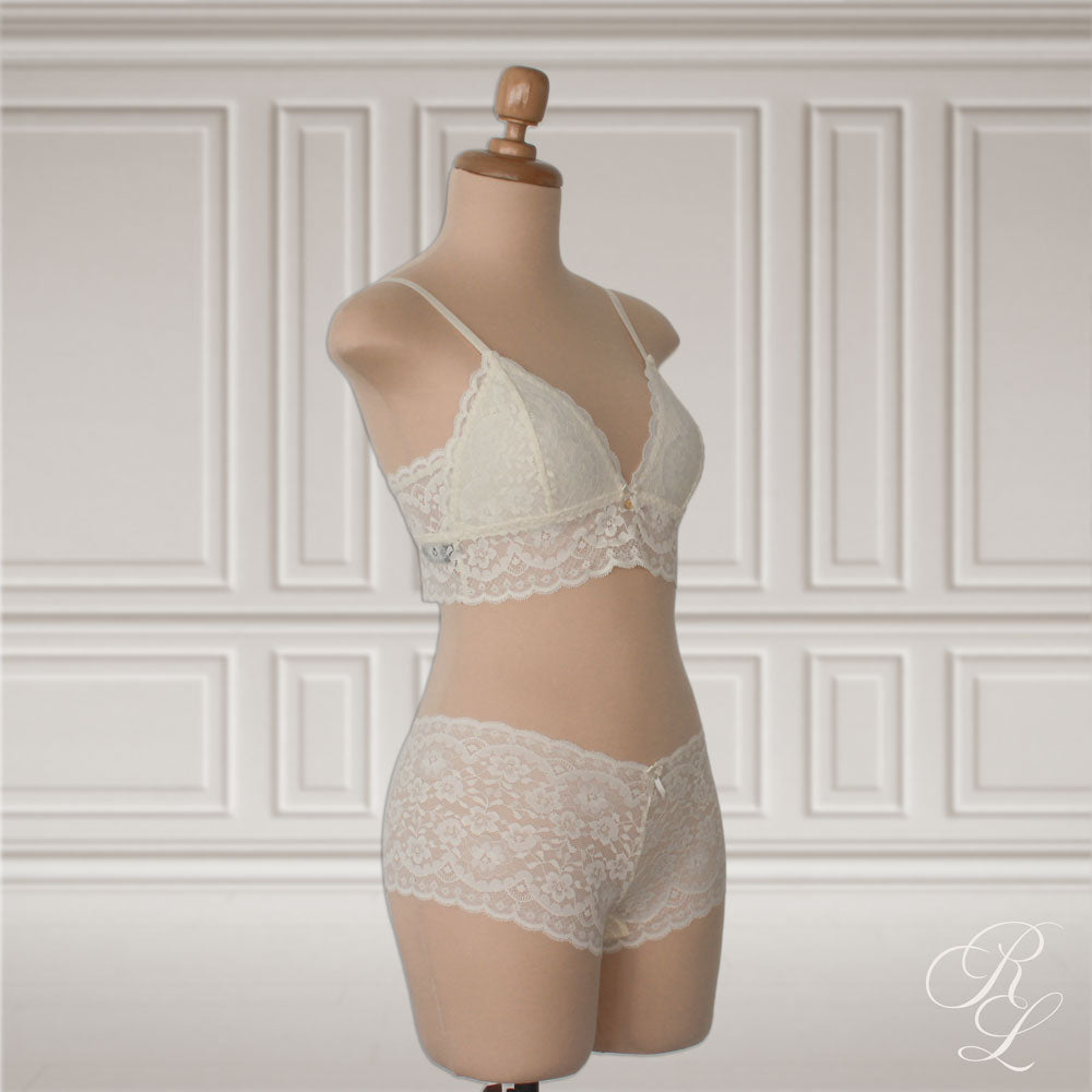 Set Bralette & Bóxer Cachetero - Perla