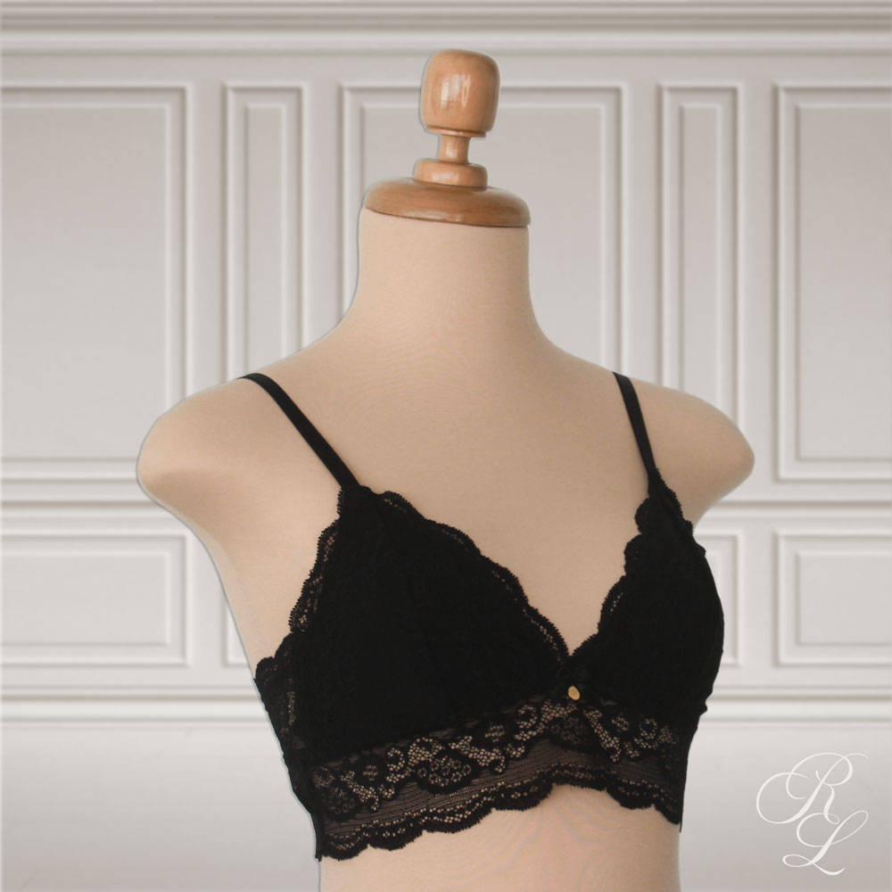 Set Bralette & Bóxer Cachetero - Negro